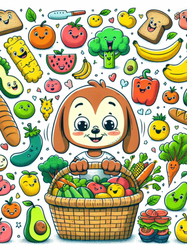 Kreativitas Poster Makanan Sehat dalam Gaya Kartun untuk Edukasi Anak